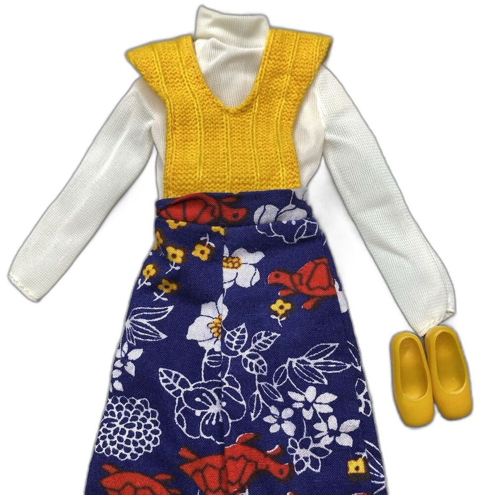 Barbie PJ Best Buy 8685 Vintage 1973 Mod Outfit Jumpsuit & Shoes Complete